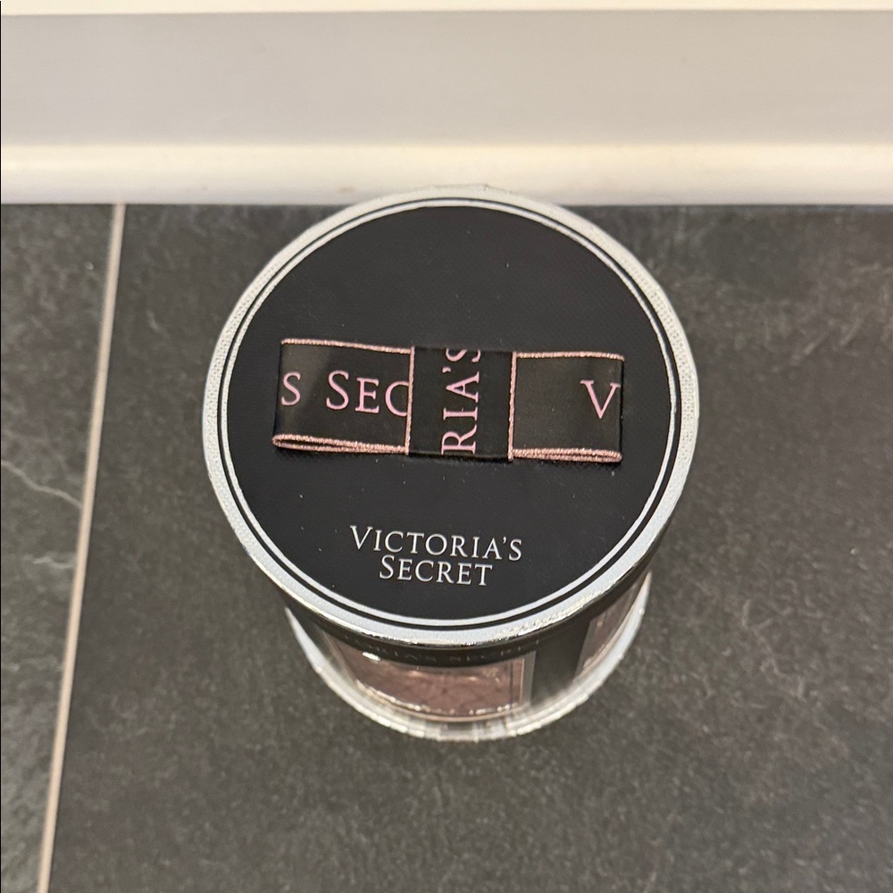 Victoria's Secret Black and Pink Ribbon Box